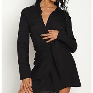 l*space Daydream Black Long Sleeve Dress
